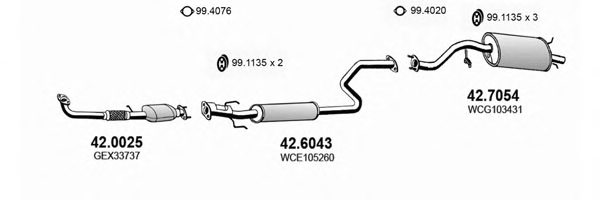 ASSO ART0184 Exhaust System